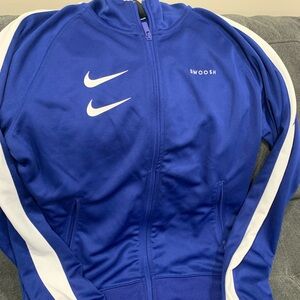 Nike Blue and White Jacket